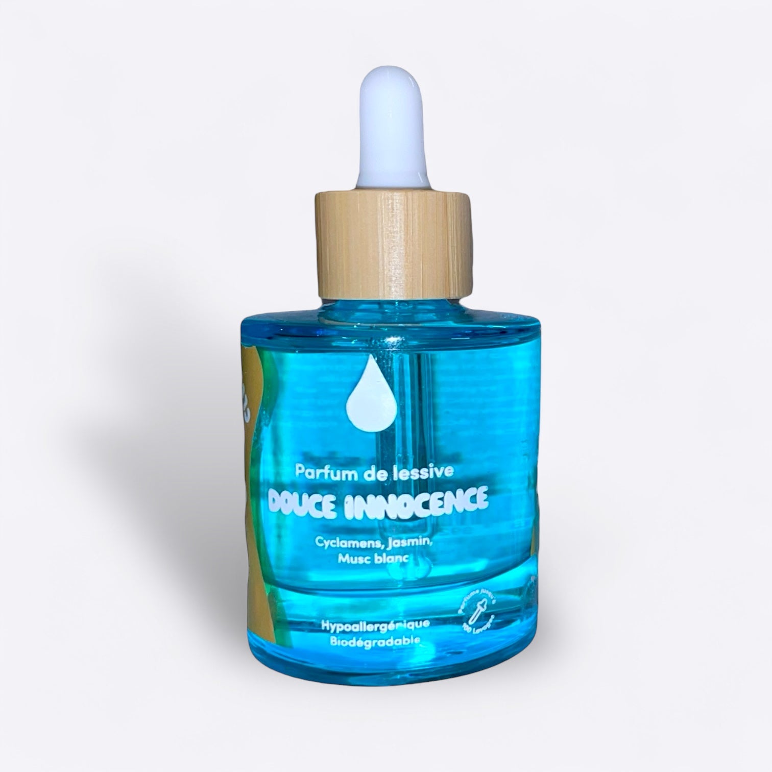 Flacon Parfum de lessive pour le linge douce innocence Ops clean de 50ml soit 100 lavages