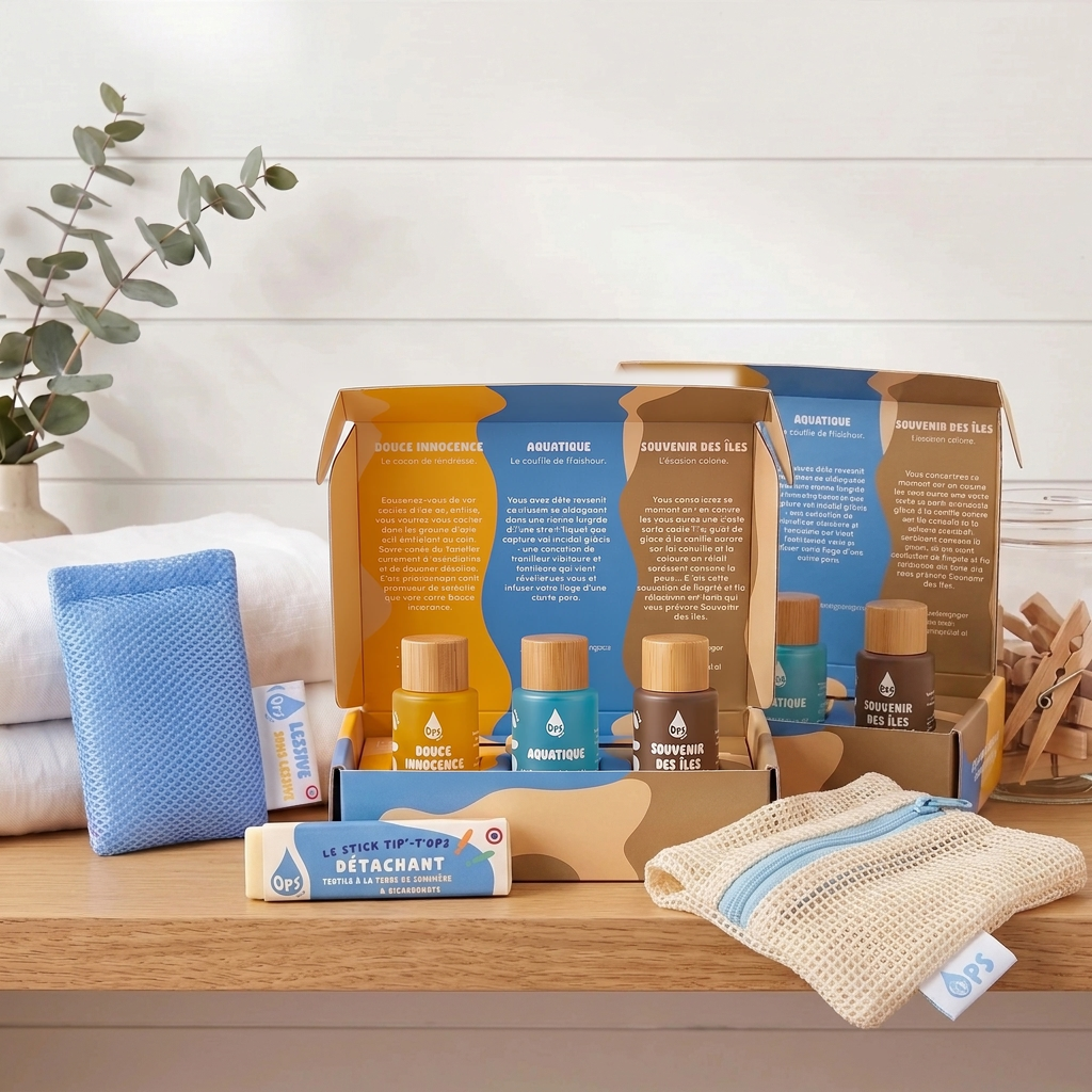 Duo Découverte Parfums : 2 Kits Découverte + sachet de lessive, stick et filet de lavage offerts