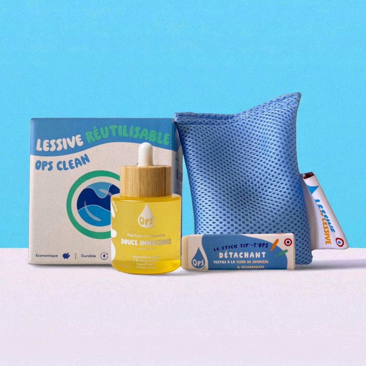 Lessive écologique en sachet – jusqu'à 350 lavages | Ops Clean