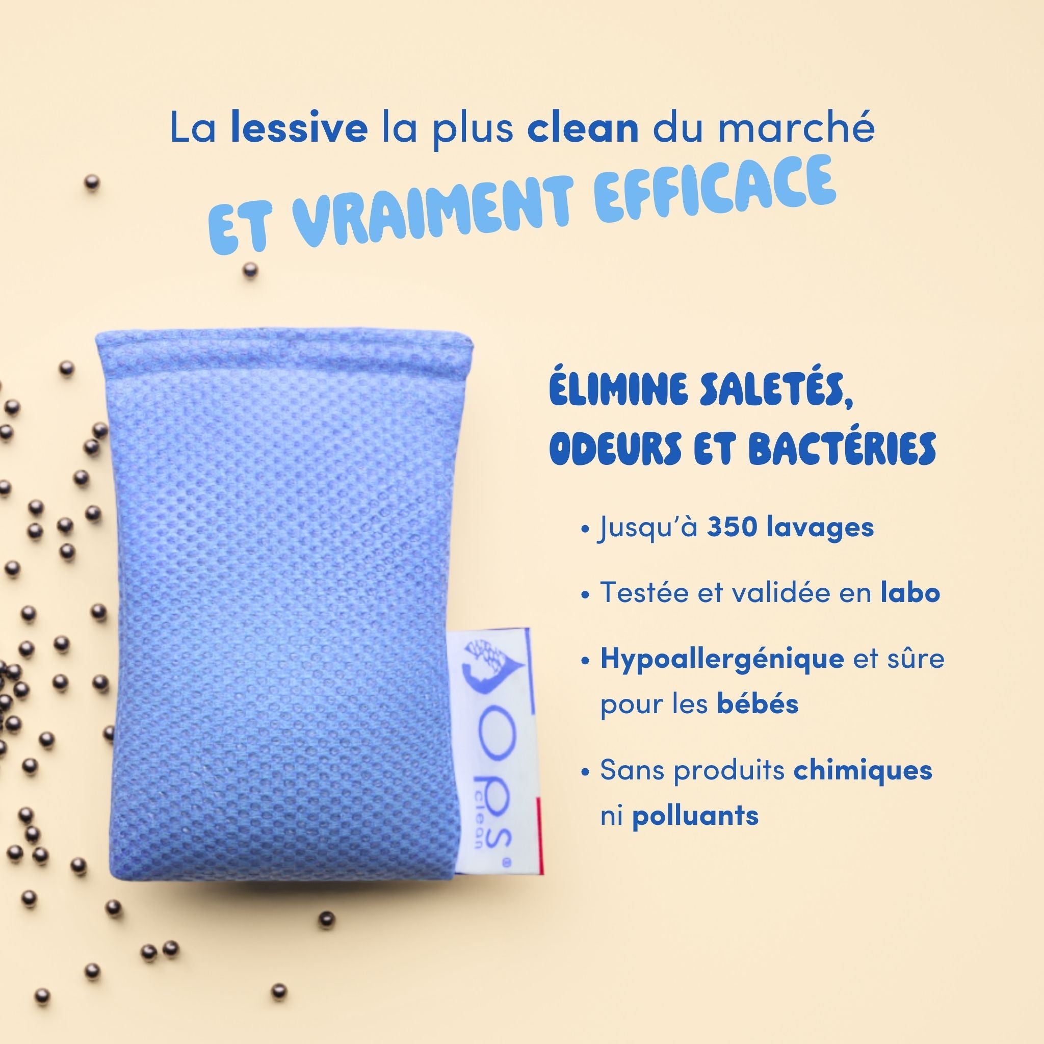 Le sachet de lessive Ops Clean