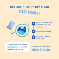 Sachet Lessive Magnésium Ops Clean - 350 Lavages Naturel